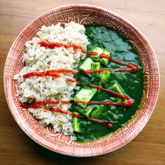 Healthy Palak Paneer Curry