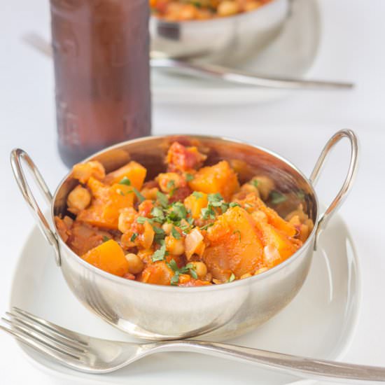 Chickpea and Butternut Squash Curry