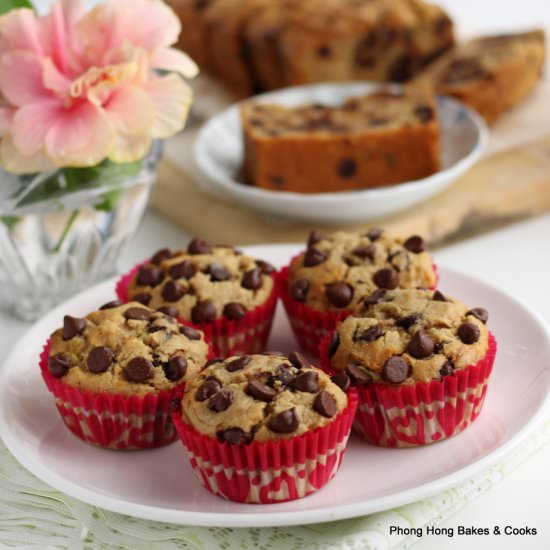 Peanut Butter Banana Muffins