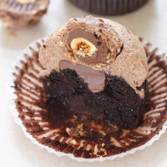 Ferrero Rocher Cupcakes