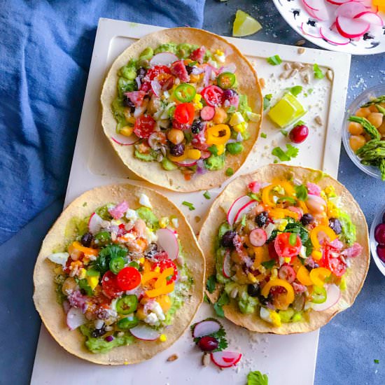 Gourmet Avocado Egg Chorizo Tostada