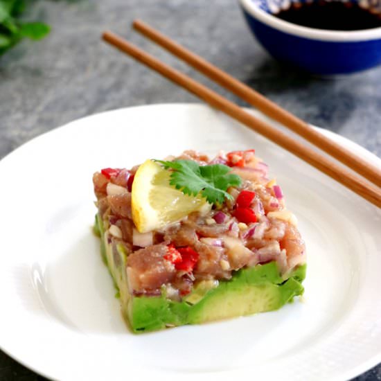 Tuna Tartare with Ginger Soy Dressing