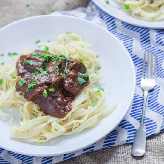 Easy Beef Stroganoff with Mushrooms