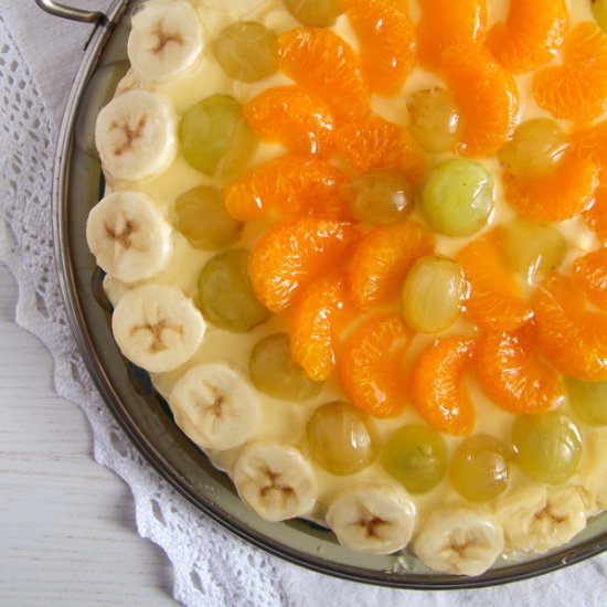 Fruit Tart with Vanilla Pudding