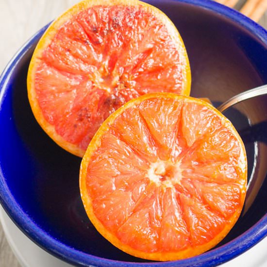 Ginger Brown Sugar Broiled Grapefruit