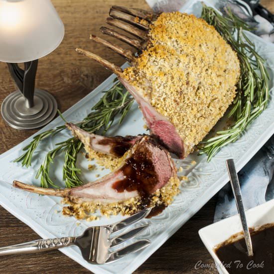 Rack of Lamb with Pomegranate Sauce