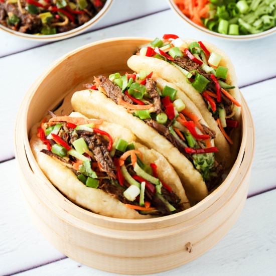 Gua Bao with 5 Spice Pulled Beef