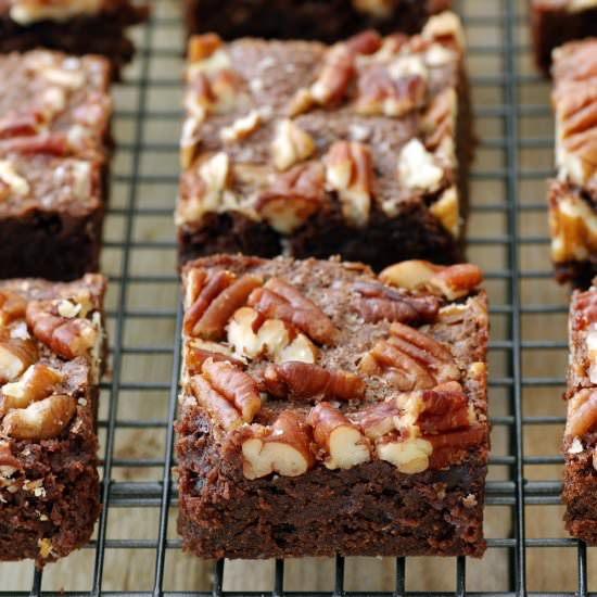 Pecan and Sea Salt Brownies