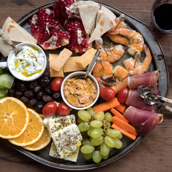 Greek New Year’s platter