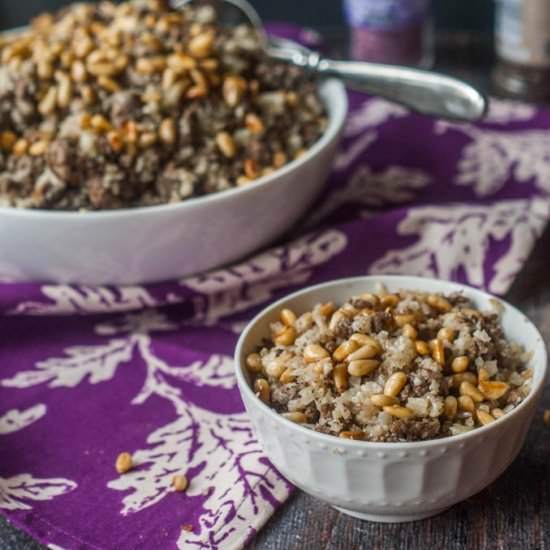 Middle Eastern Cauliflower Pilaf