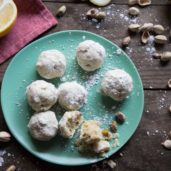 Lemon Pistachio Tea Cakes