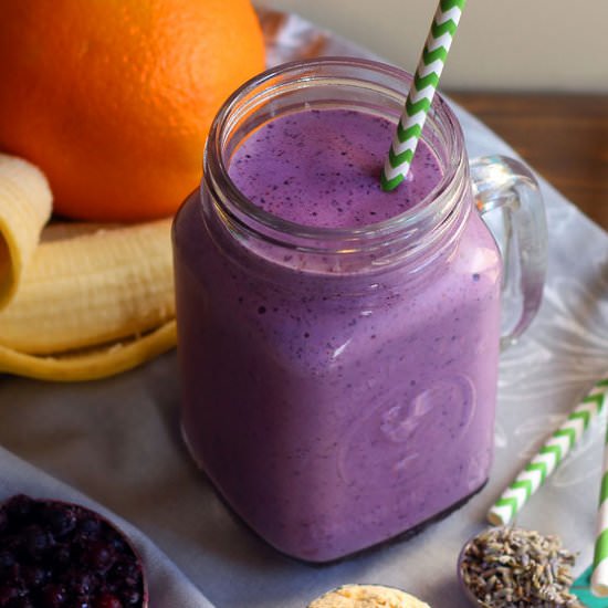 Wild Blueberry Lavender Smoothie