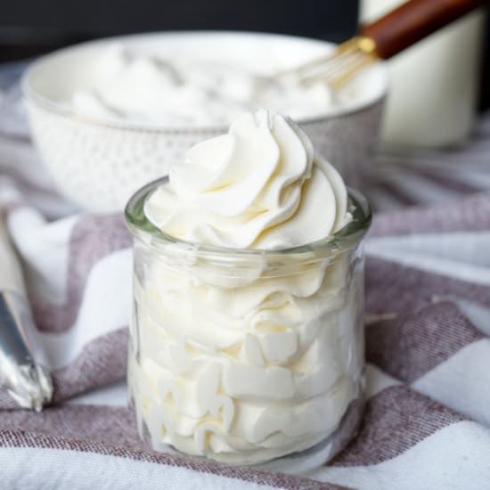 stabilized whipped cream