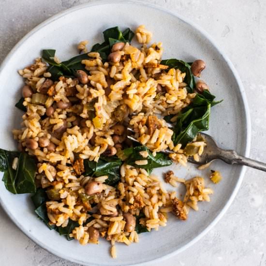 Vegan Dirty Rice & Black-Eyed Peas
