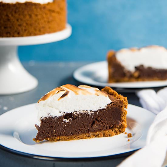 S’mores Brownie Pie