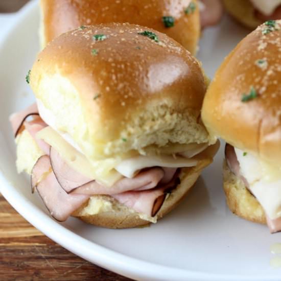 chicken cordon bleu sliders