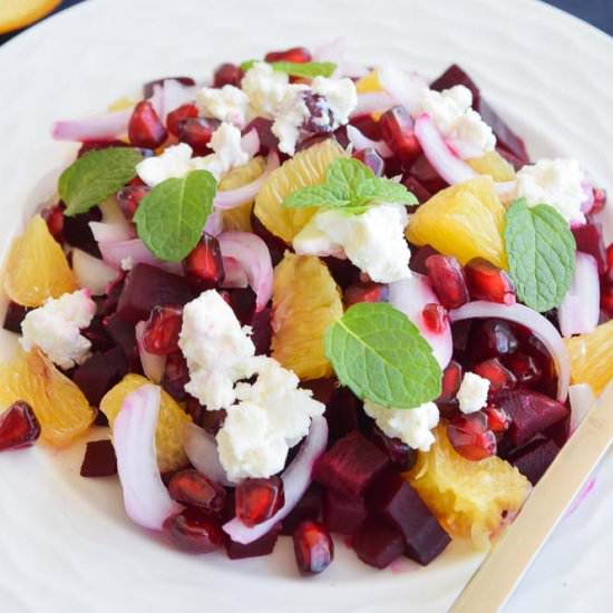 Roasted beetroot and orange salad