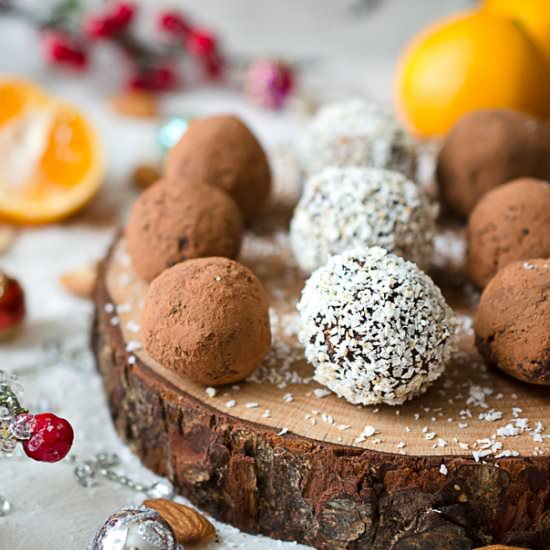 Vegan Chocolate Orange Truffles