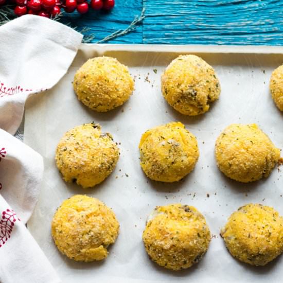 FONTINA MUSHROOM STUFFED POLENTA