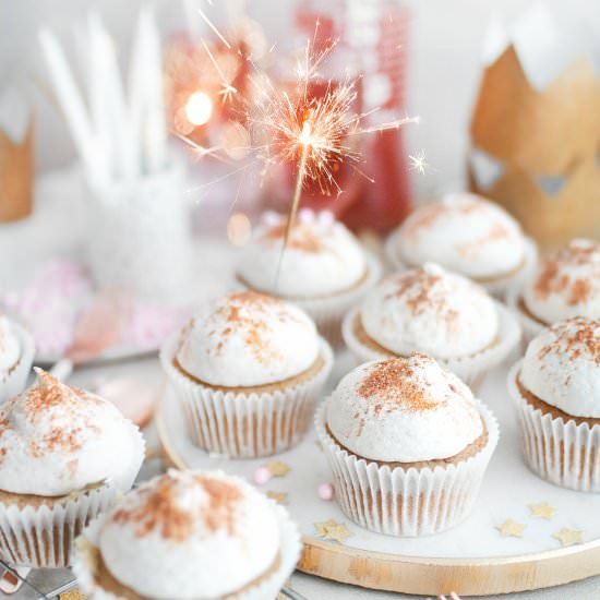 Vegan champage cupcakes