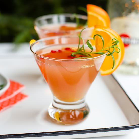 Orange Pomegranate Sparklers