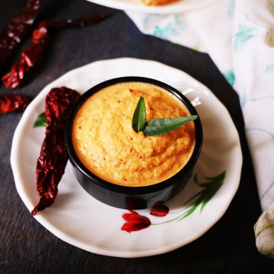 Red coconut chutney