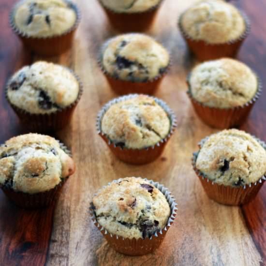 Coffee Shop Chocolate Chip Muffins