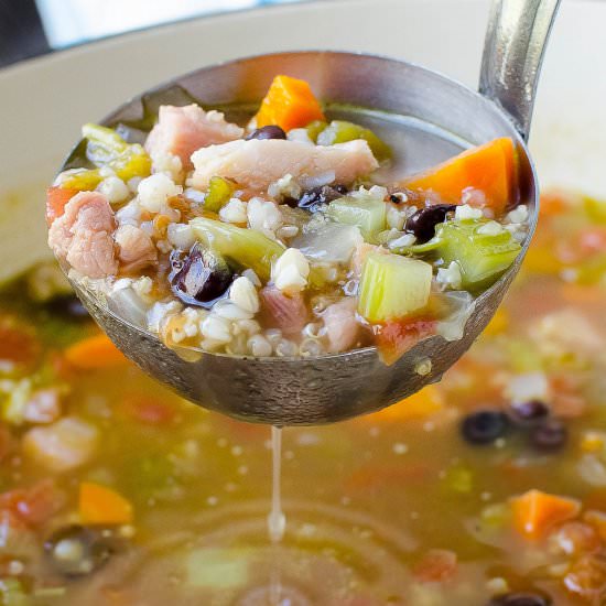 Hatch Chile and Ham Soup