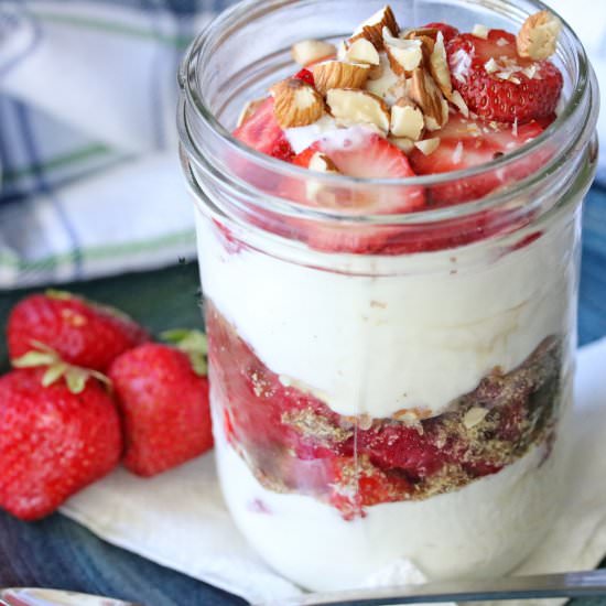 Strawberries & Cream Yogurt Parfait