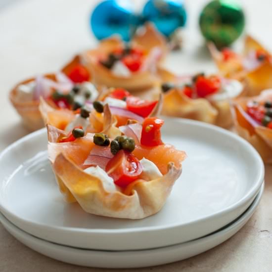 Lox Wonton Cups