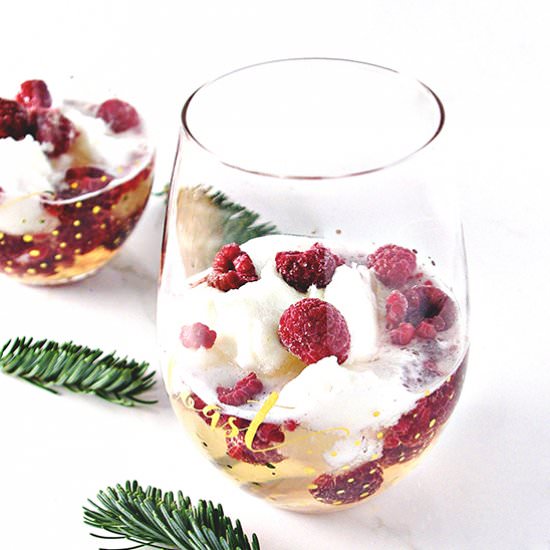 Simple Sorbet au Champagne