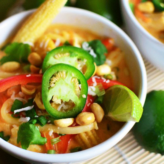 Coconut Curry Chicken Noodle Soup