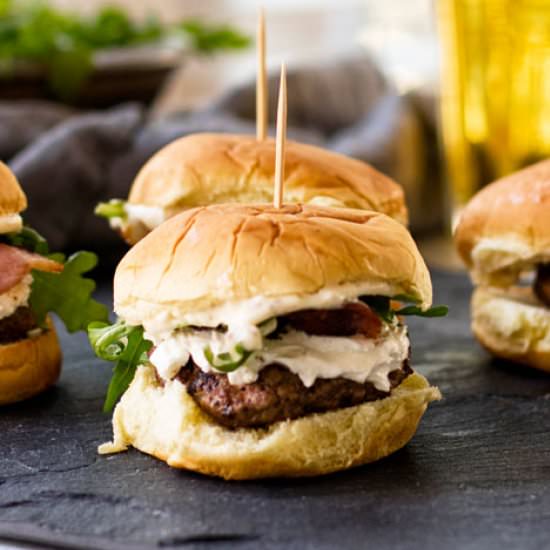 Bacon & Goat Cheese Sliders