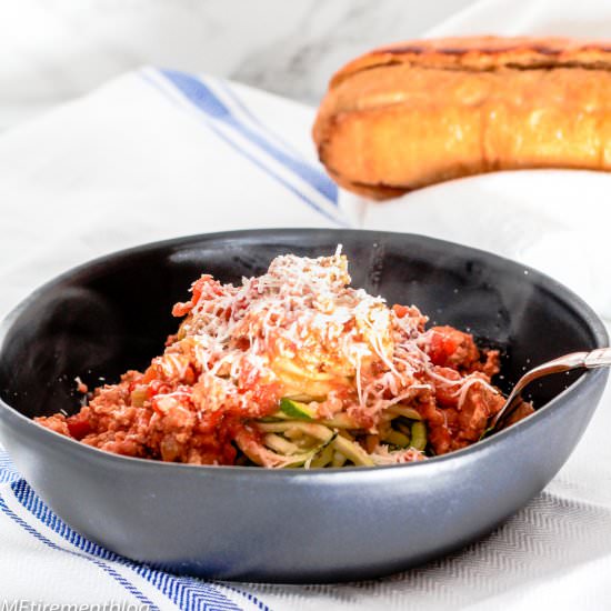 Skinny Insta Pot Turkey Bolognese
