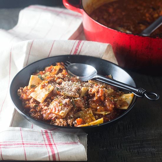 Homemade Turkey Ragu Sauce