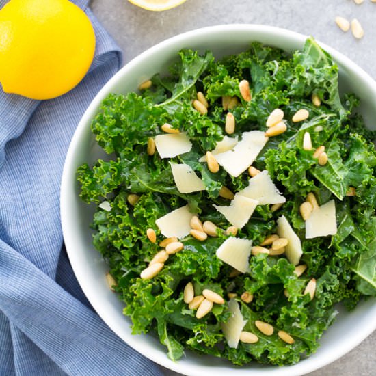 Lemon Parmesan Kale Salad
