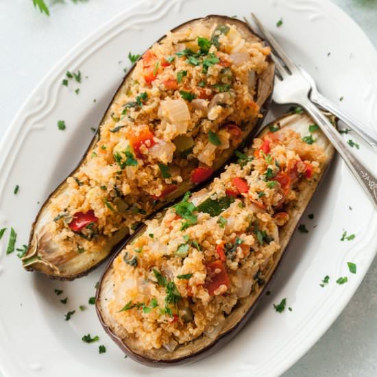 Spicy Stuffed Eggplant