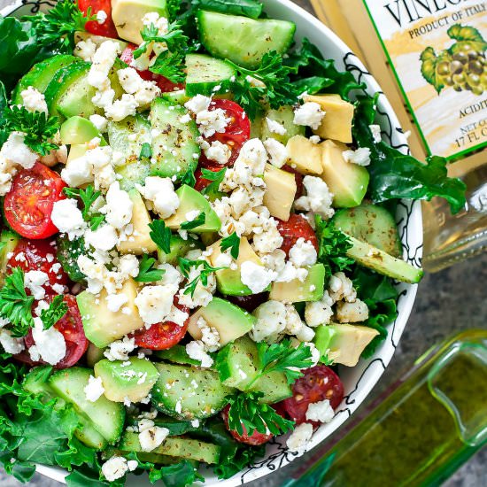 Chopped Greek Kale Salad