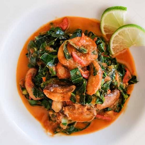 Mushrooms and Collards Masala