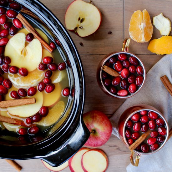 Cranberry, Apple, Spiced Cider