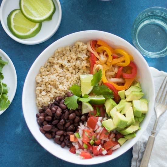 Mexican Vegan Burrito Bowls