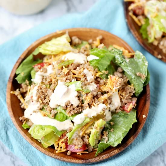 Low Carb Cheeseburger Salad