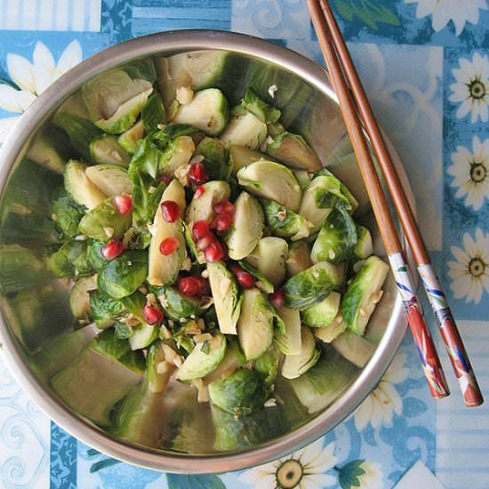 Brussel Sprouts w/ Pomegranate