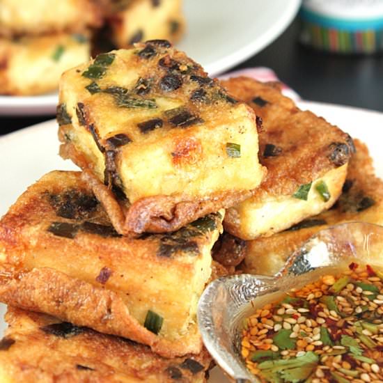 pan fried tofu chives