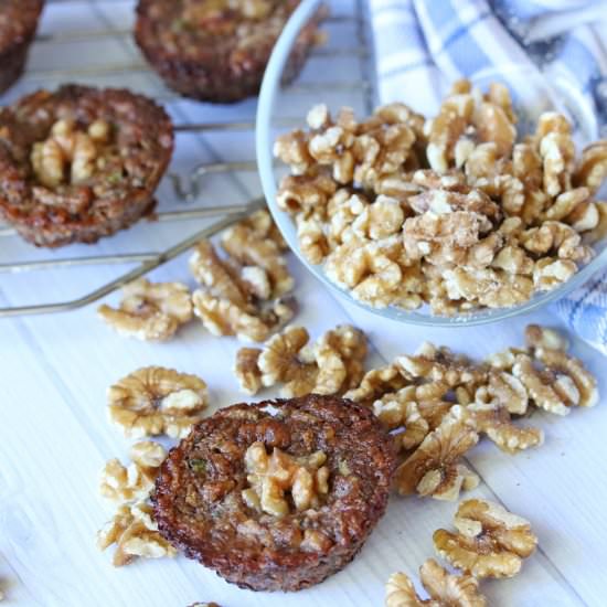 Paleo Walnut Zucchini Muffins