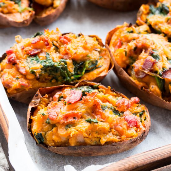 Twice Baked Sweet Potatoes