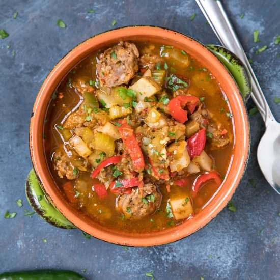 Spicy Sausage Soup