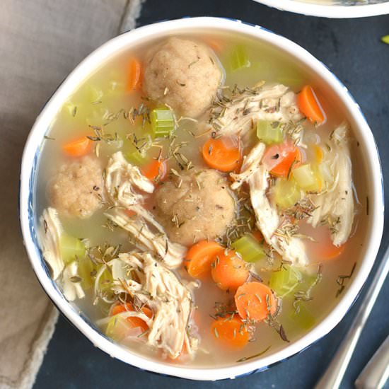 Healthy Chicken Dumpling Soup