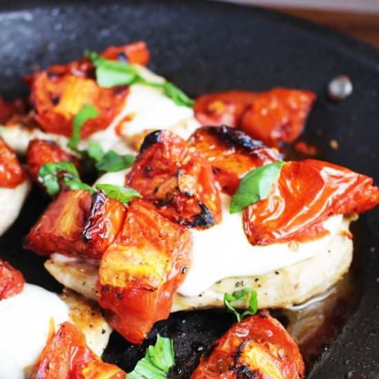 Caprese Chicken with Roasted Tomato