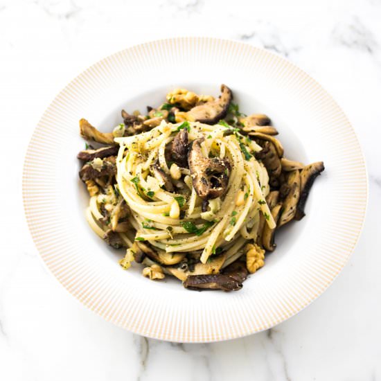 Three Mushroom Pasta